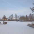 Le parc sous la neige