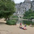 Sur les bords de l'Ardèche